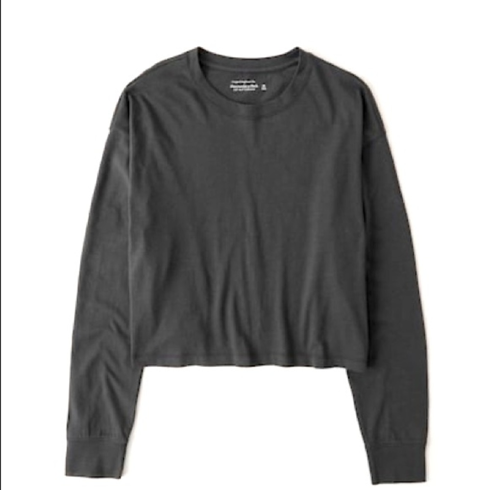 ABERCROMBIE Long sleeve crop tee Soft AF